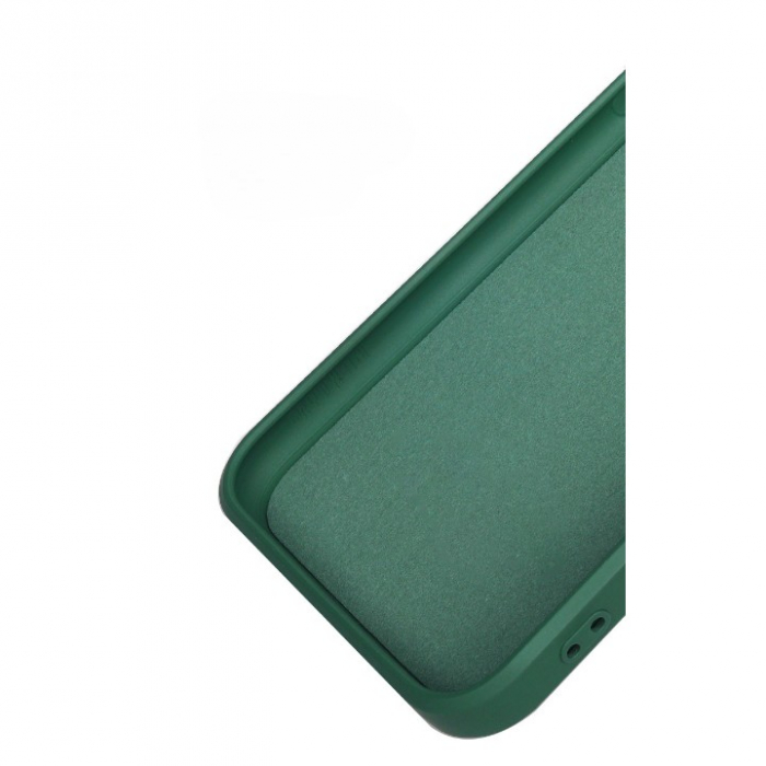 Husa pentru Samsung Galaxy A33 5G, Flippy, Liquid Silicone, cu Microfibra pe interior, Protectie Antisoc, Verde inchis [4]
