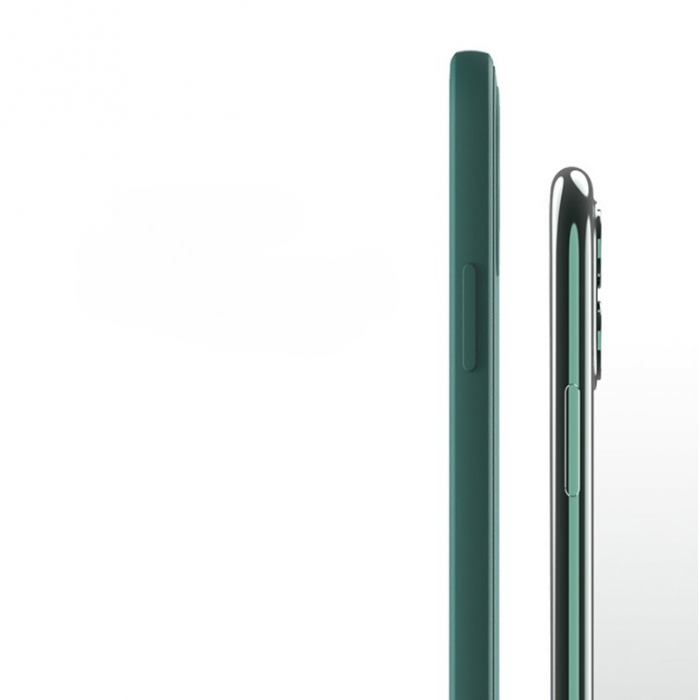 Husa pentru Samsung Galaxy A33 5G, Flippy, Liquid Silicone, cu Microfibra pe interior, Protectie Antisoc, Verde inchis [3]