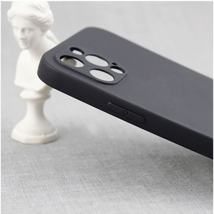Husa pentru Samsung Galaxy S22, Flippy, Liquid Silicone, cu Microfibra pe interior, Protectie Antisoc, Negru [3]