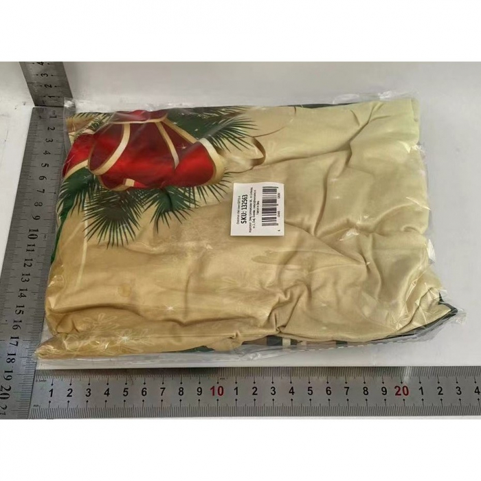 Lichidare Husa pentru Scaun, Flippy, Tematica Craciun, Model 1 Clopotei, Verde/Auriu [2]