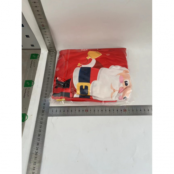 Husa pentru scaun, Flippy, Tematica Craciun, Model 4 Mos Craciun cu Sacul, Rosu [2]