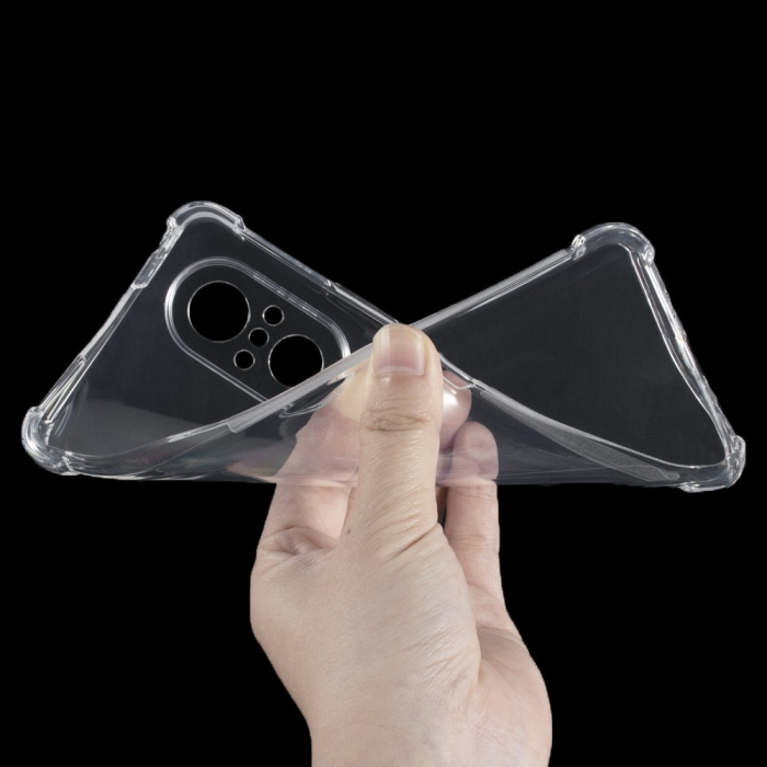 Husa Protect Plus Extra pentru Huawei NOVA 9 SE, Flippy, Silicon Premium, Transparenta [6]