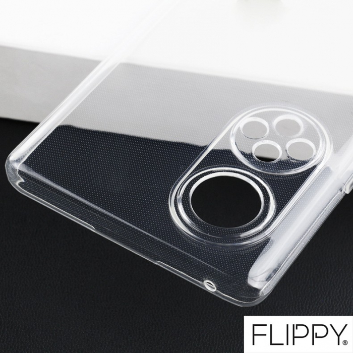 Husa Protect Plus pentru Huawei NOVA 9 SE, Flippy, Silicon Subtire, Transparenta [4]