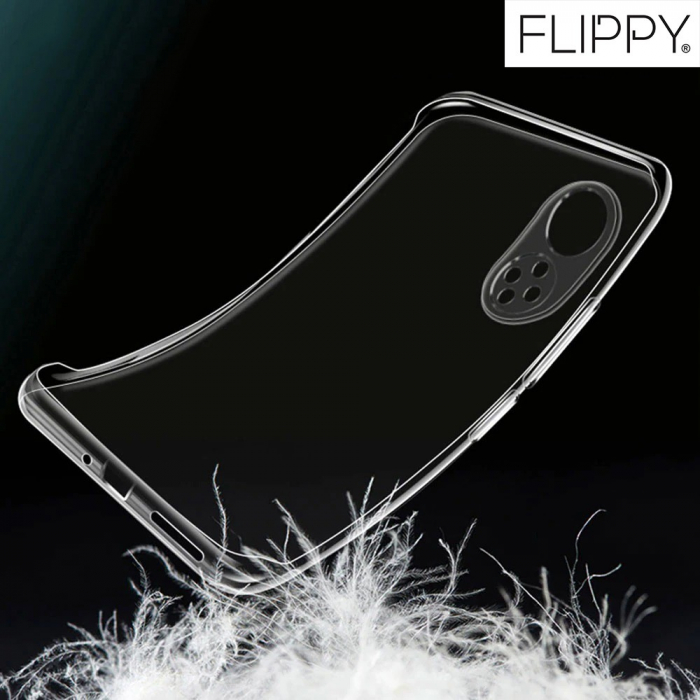 Husa Protect Plus pentru Huawei NOVA 9 SE, Flippy, Silicon Subtire, Transparenta [6]