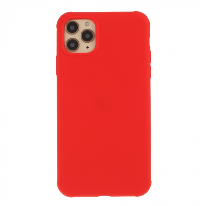 Husa protectie compatibila cu Apple iPhone 11 Pro Liquid Silicone Case Rosu [1]