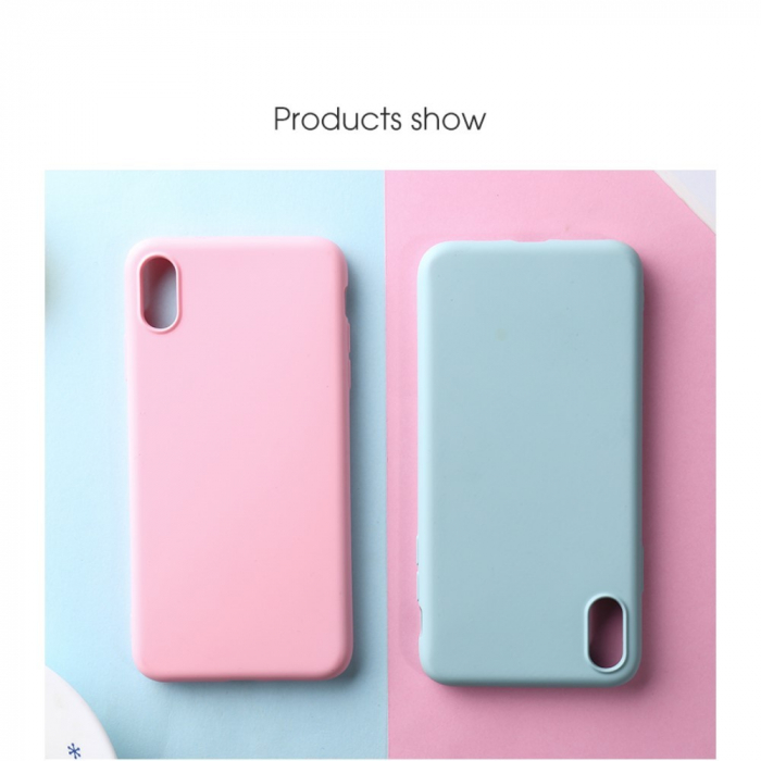 Husa protectie compatibila cu Apple iPhone X/XS Liquid Silicone Case Rosu [34]