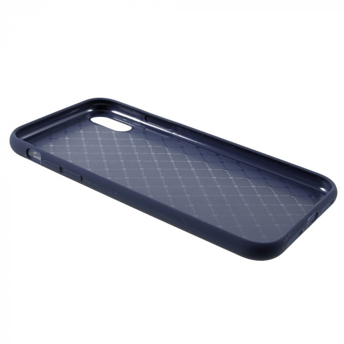 Husa protectie compatibila cu Apple iPhone XR Liquid Silicone Case Albastru inchis [7]