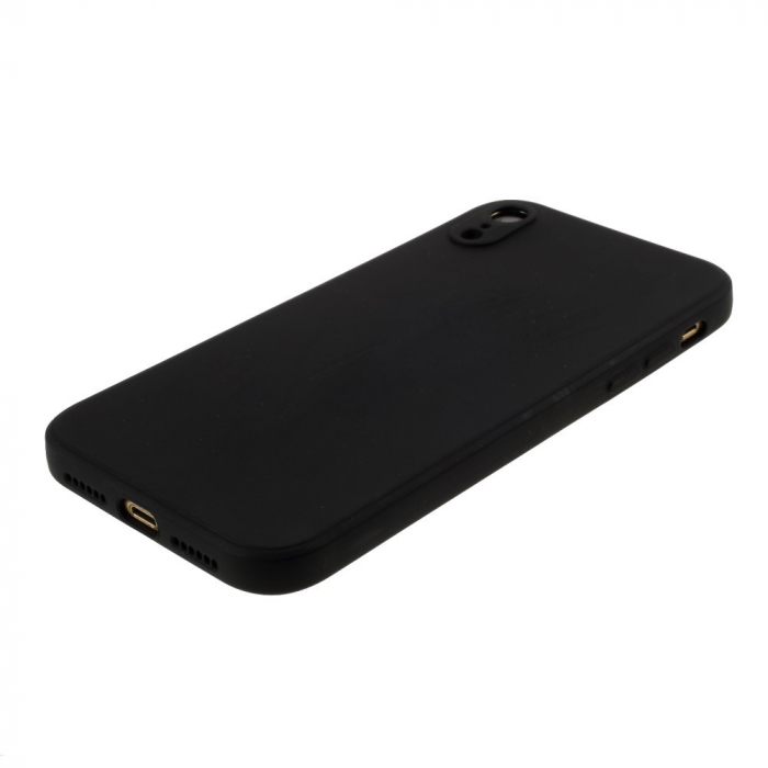 Husa protectie compatibila cu Apple iPhone XR Liquid Silicone Case Negru [6]
