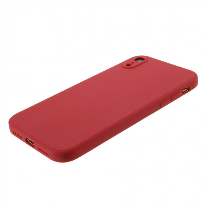Husa protectie compatibila cu Apple iPhone XR Liquid Silicone Case Rosu [17]