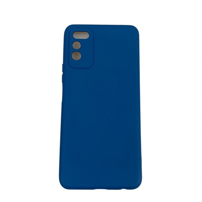 Husa protectie compatibila cu Huawei Nova 5T Liquid Silicone Case Albastru inchis [9]