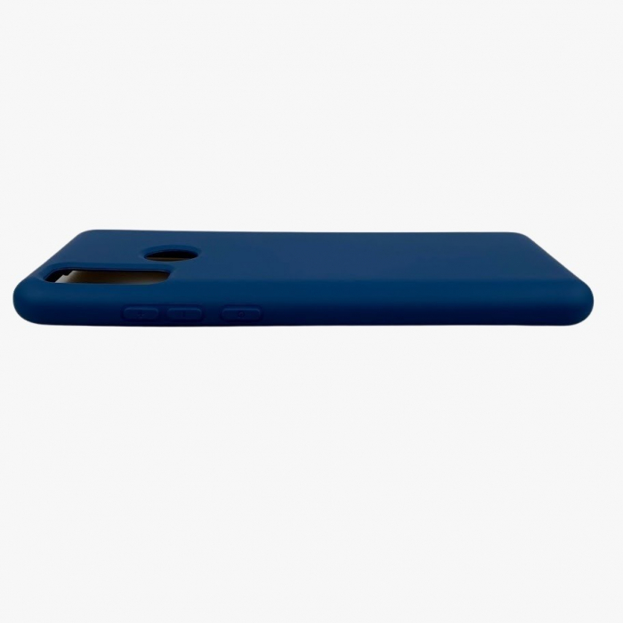 Husa protectie compatibila cu Huawei P Smart 2020 Liquid Silicone Case Albastru inchis [6]