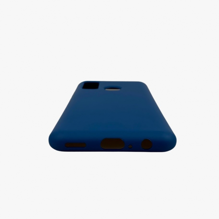 Husa protectie compatibila cu Huawei P Smart 2020 Liquid Silicone Case Albastru inchis [7]