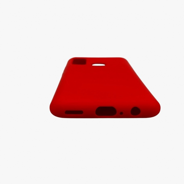 Husa protectie compatibila cu Huawei P Smart 2020 Liquid Silicone Case Rosu [8]