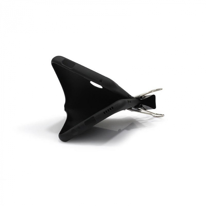 Husa protectie compatibila cu Huawei P Smart Z Liquid Silicone Case Negru [5]