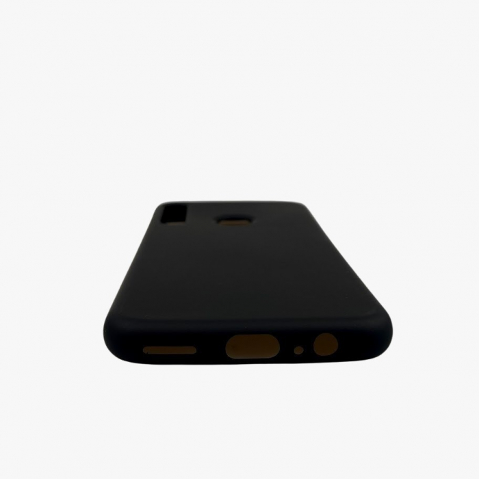 Husa protectie compatibila cu Huawei P40 Lite E Liquid Silicone Case Negru [9]