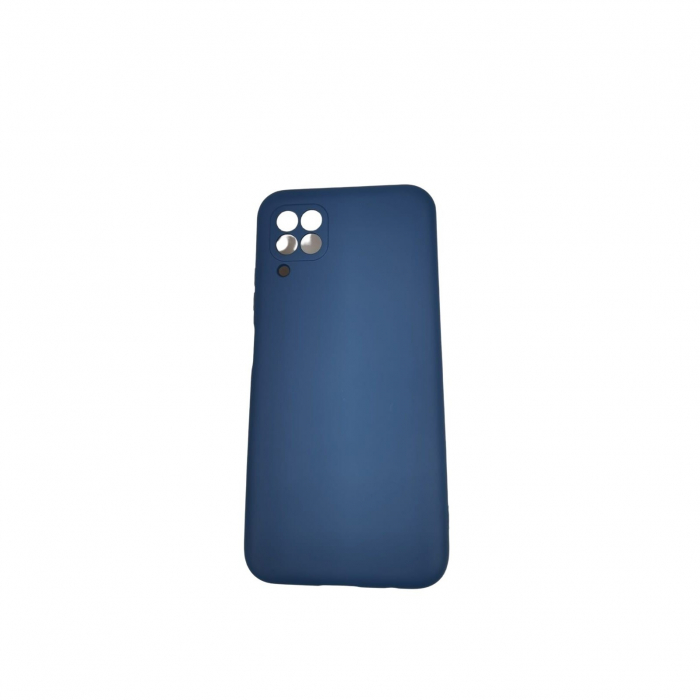 Husa protectie compatibila cu Huawei P40 Lite Liquid Silicone Case Albastru inchis [6]