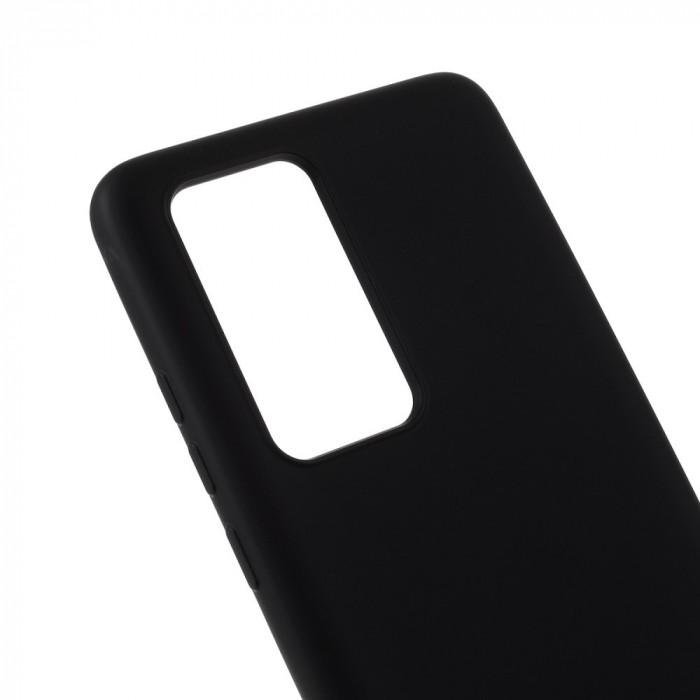 Husa protectie compatibila cu Huawei P40 Pro Liquid Silicone Case Negru [5]