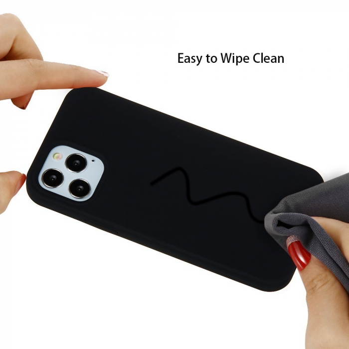 Husa protectie compatibila cu Huawei Y5 2019 Liquid Silicone Case Negru [13]
