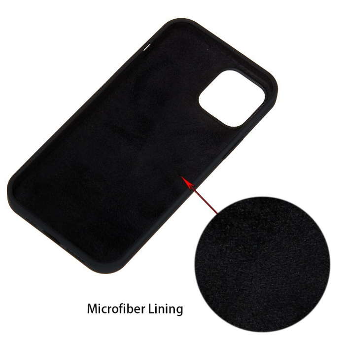 Husa protectie compatibila cu Huawei Y5 2019 Liquid Silicone Case Negru [15]
