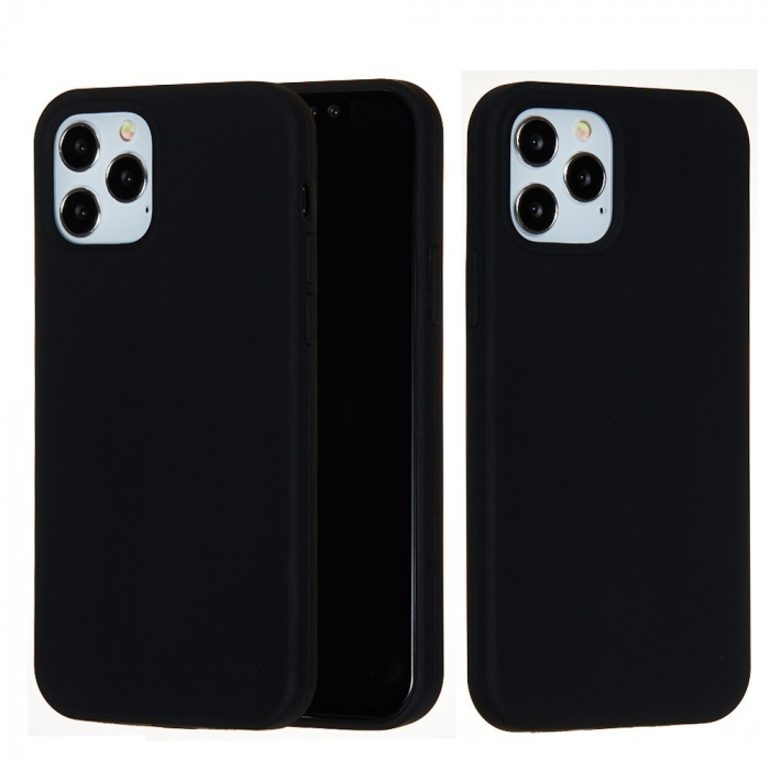 Husa protectie compatibila cu Huawei Y5 2019 Liquid Silicone Case Negru [11]