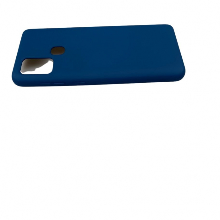 Husa protectie compatibila cu Samsung A21S Liquid Silicone Case Albastru inchis [5]