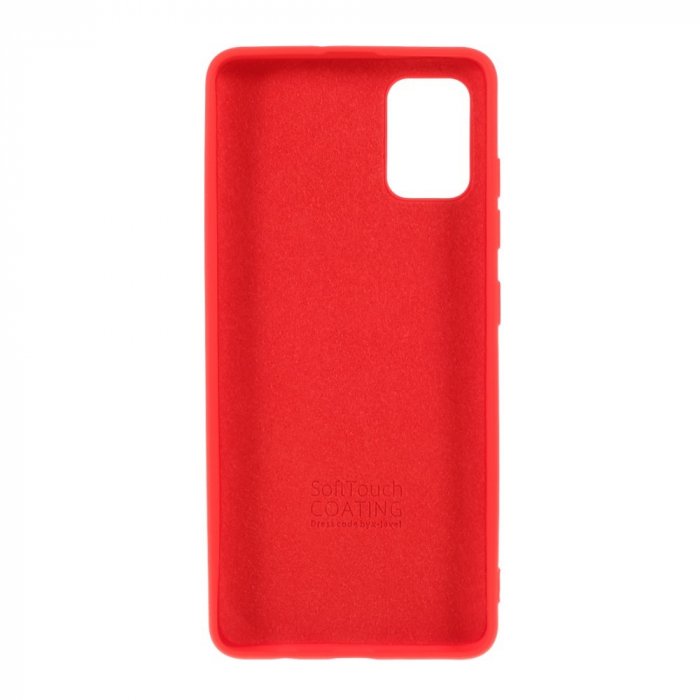 Husa protectie compatibila cu Samsung A51 Liquid Silicone Case Rosu [4]