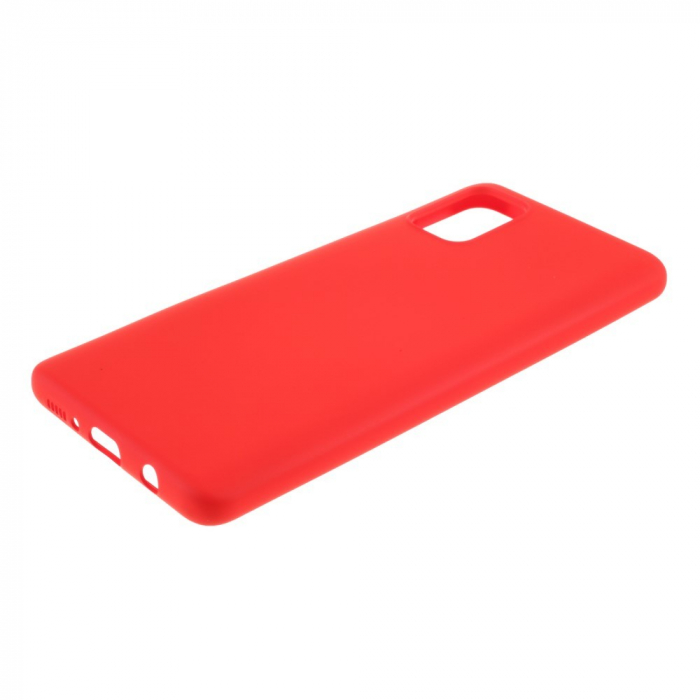 Husa protectie compatibila cu Samsung A51 Liquid Silicone Case Rosu [5]
