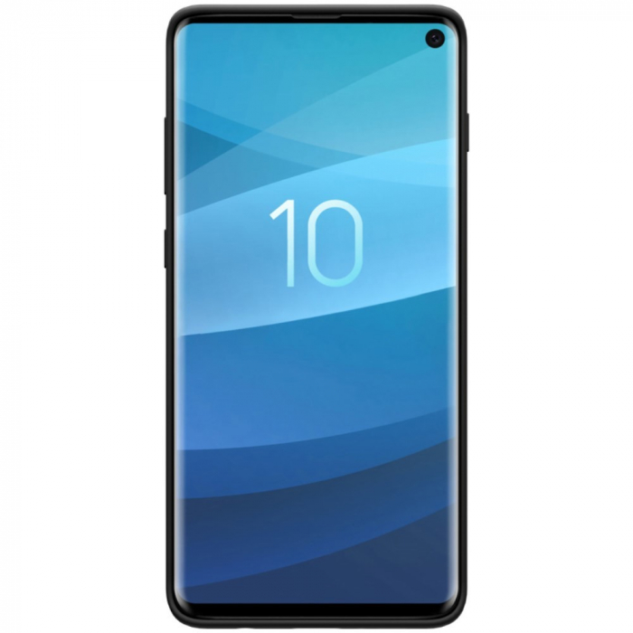 Husa protectie compatibila cu Samsung S10 Liquid Silicone Case Negru [3]