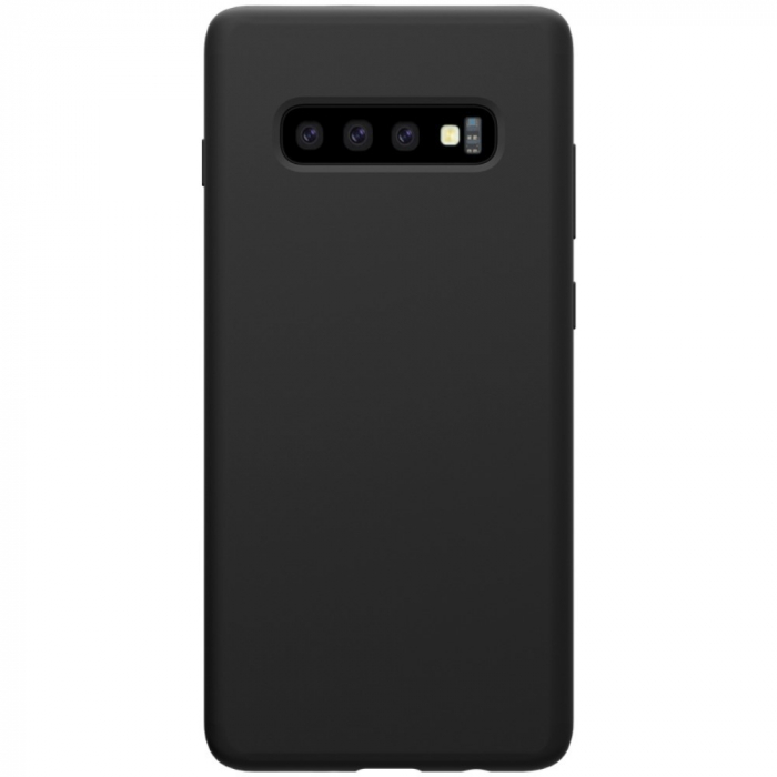 Husa protectie compatibila cu Samsung S10 Liquid Silicone Case Negru [5]