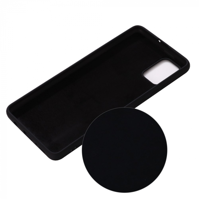 Husa protectie compatibila cu Samsung S10 Lite Liquid Silicone Case Negru [3]