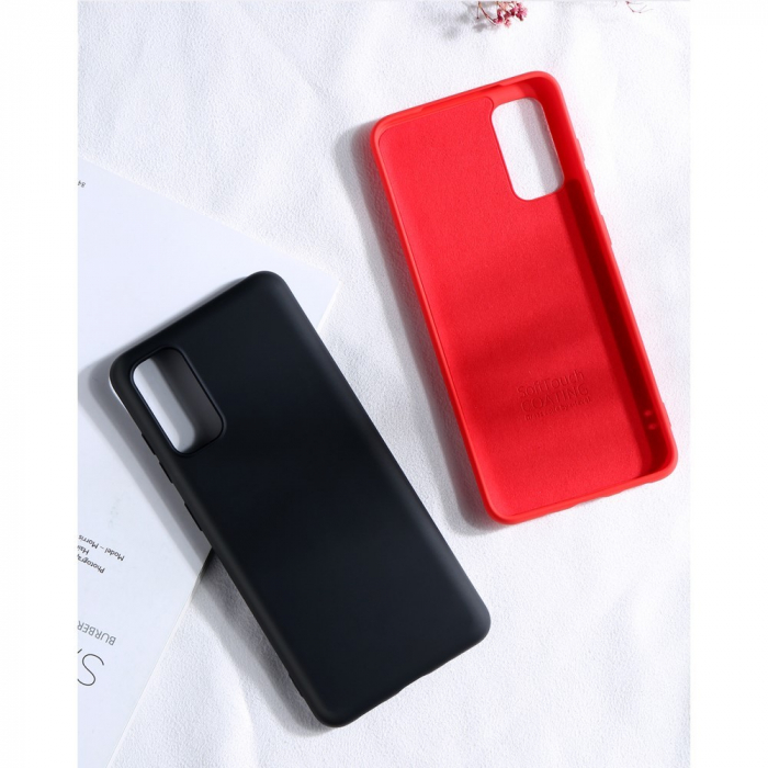 Husa protectie compatibila cu Samsung S20 Plus Liquid Silicone Case Albastru inchis [15]