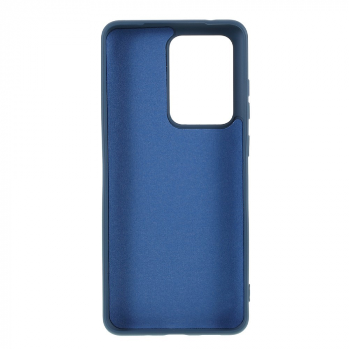 Husa protectie compatibila cu Samsung S20 Ultra Liquid Silicone Case Albastru inchis [4]