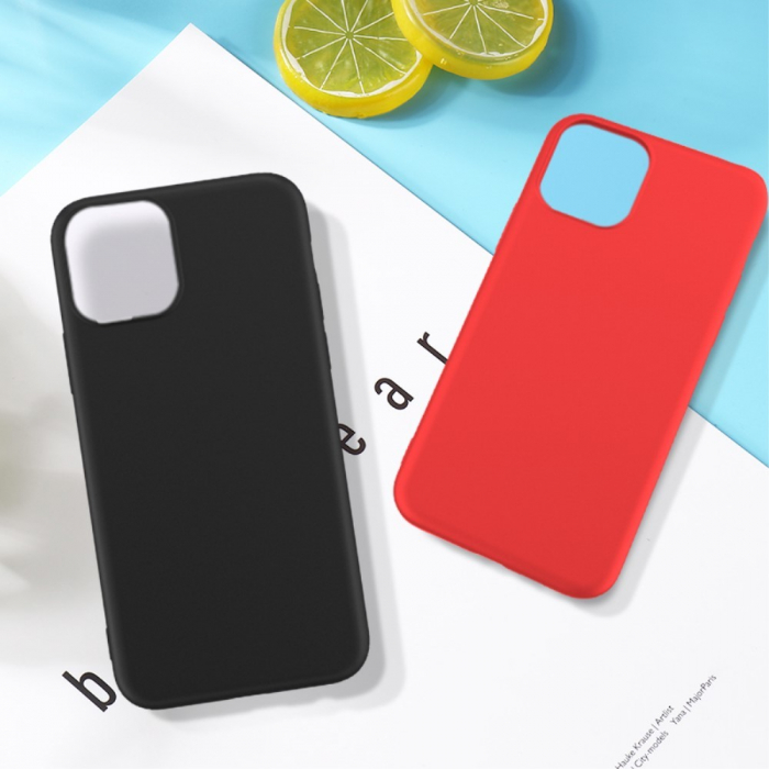 Husa protectie Flippy compatibila cu Apple iPhone 11 Liquid Silicone Case Rosu [13]
