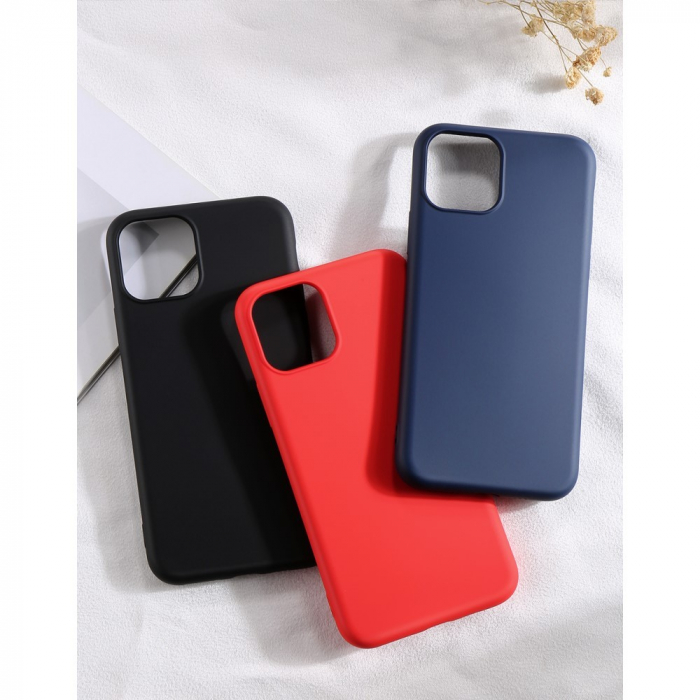Husa protectie Flippy compatibila cu Apple iPhone 11 Liquid Silicone Case Rosu [23]
