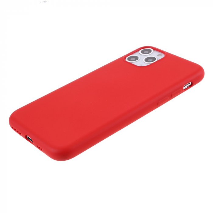 Husa protectie Flippy compatibila cu Apple iPhone 11 Liquid Silicone Case Rosu [5]