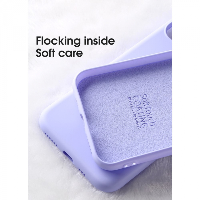 Husa protectie Flippy compatibila cu Apple iPhone 11 Liquid Silicone Case Rosu [17]