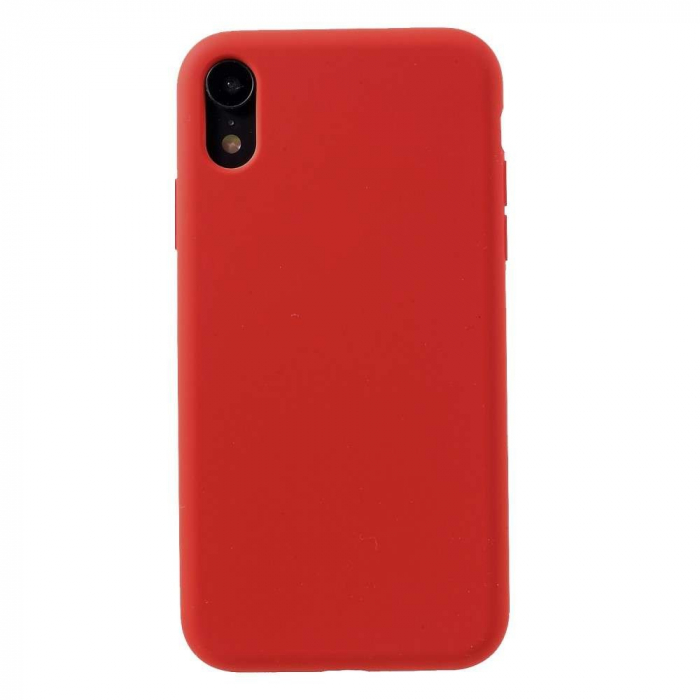 Husa protectie Flippy compatibila cu Apple iPhone 11 Liquid Silicone Case Rosu [8]