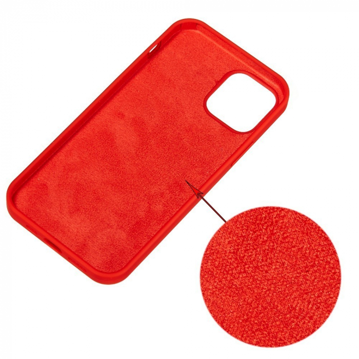 Husa protectie Flippy compatibila cu Apple iPhone 11 Pro Max Liquid Silicone Case Fuchsia [3]