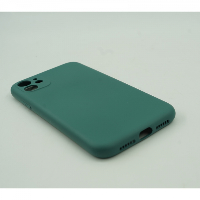 Husa protectie Flippy compatibila cu Apple iPhone 11 Pro Max Liquid Silicone Case Verde [6]