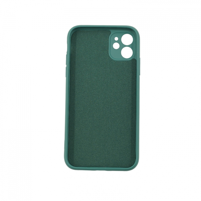 Husa protectie Flippy compatibila cu Apple iPhone 11 Pro Max Liquid Silicone Case Verde [2]