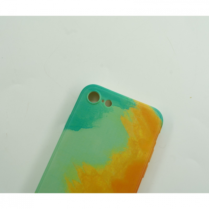 Husa protectie Flippy compatibila cu Apple iPhone 11 Pro Max Tpu Ombre, Verde/Galben/Portocaliu [4]