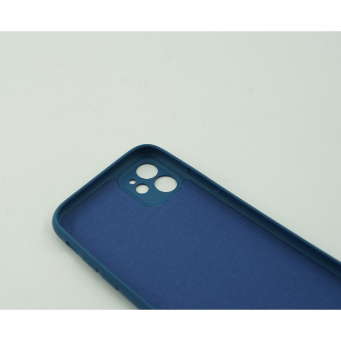 Husa protectie Flippy compatibila cu Apple iPhone 12 Mini Liquid Silicone Case Albastru inchis [5]