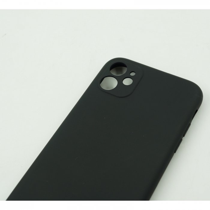 Husa protectie, Flippy, compatibila cu Apple iPhone 12 Mini Liquid Silicone Negru [4]