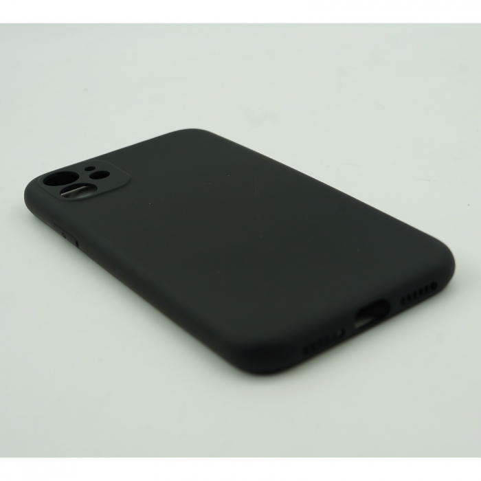 Husa protectie, Flippy, compatibila cu Apple iPhone 12 Mini Liquid Silicone Negru [6]