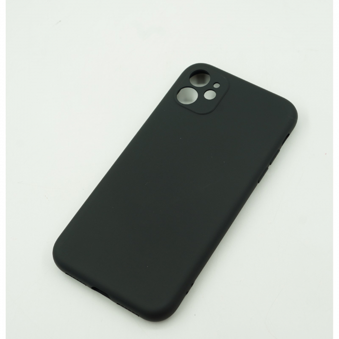 Husa protectie, Flippy, compatibila cu Apple iPhone 12 Mini Liquid Silicone Negru [3]