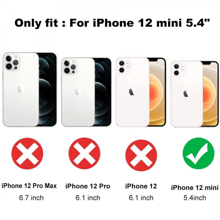 Husa protectie Flippy compatibila cu Apple iPhone 12 Mini Liquid Silicone Ring cu suport rotativ Rosu [4]