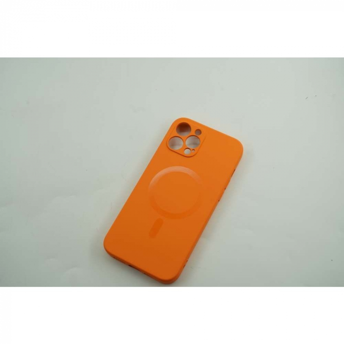 Husa protectie Flippy compatibila cu Apple iPhone 12 Mini Mag Safe Silicone Portocaliu [3]