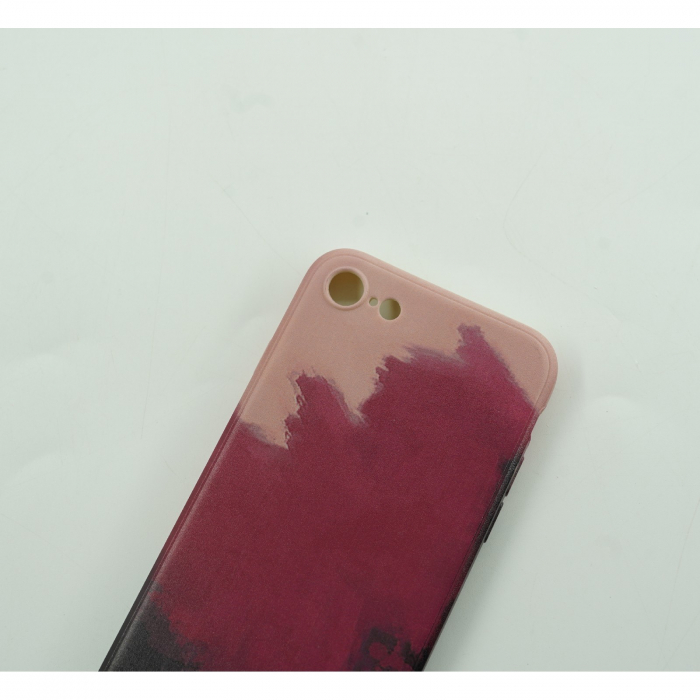 Husa protectie Flippy compatibila cu Apple iPhone 12 Mini Tpu Ombre, Negru/Mov/Roz [9]