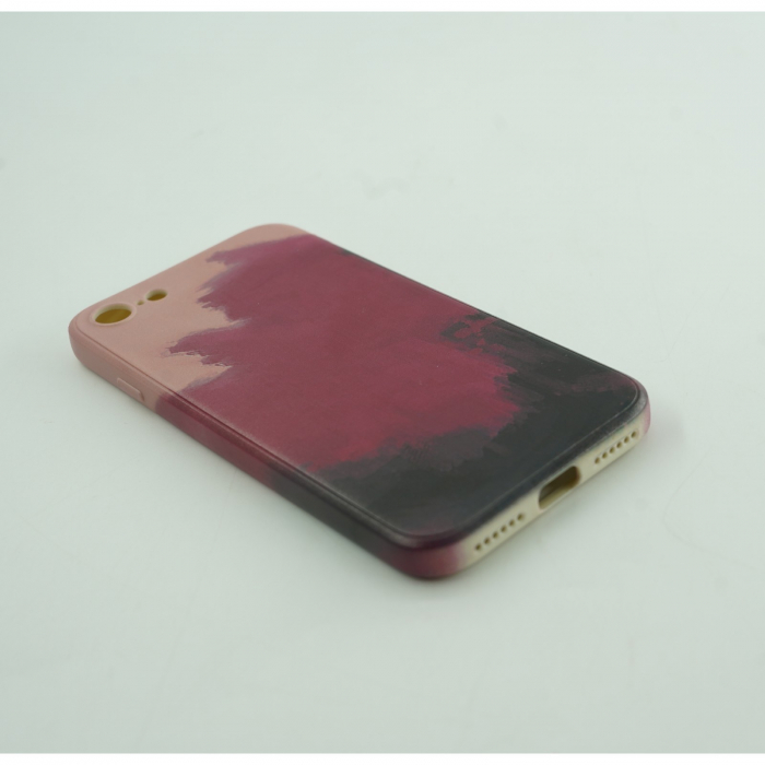Husa protectie Flippy compatibila cu Apple iPhone 12 Mini Tpu Ombre, Negru/Mov/Roz [10]