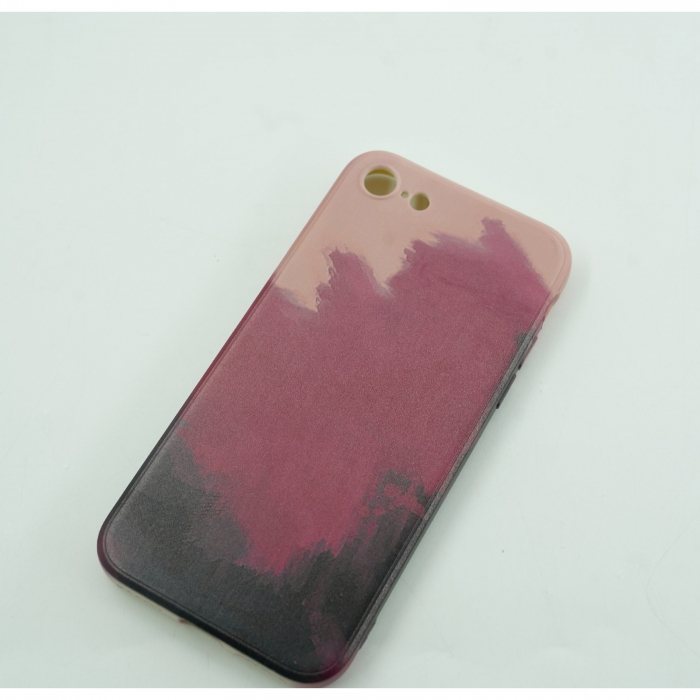 Husa protectie Flippy compatibila cu Apple iPhone 12 Mini Tpu Ombre, Negru/Mov/Roz [8]